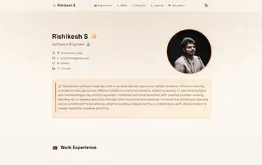 Moden Portfolio Template