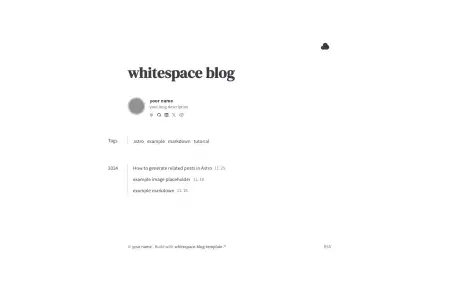 Whitespace Blog